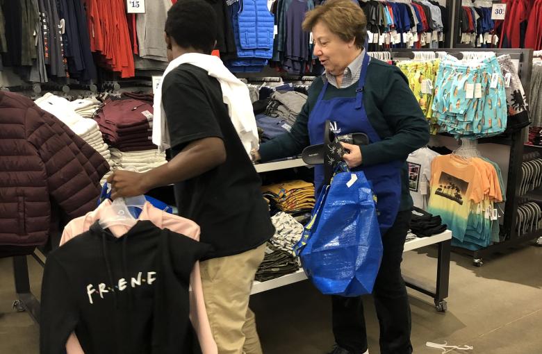 Old Navy shopping